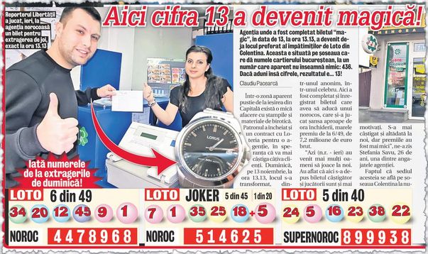 Exclusiv | Câştigătorul potului de peste cinci milioane de euro la Loto: "Din ziarul vostru am aflat că am câştigat!"