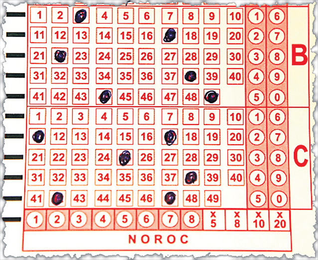 Acestea sunt celelalte 12 numere completate forme geometrice pe bilet de norocosul câştigător de duminică