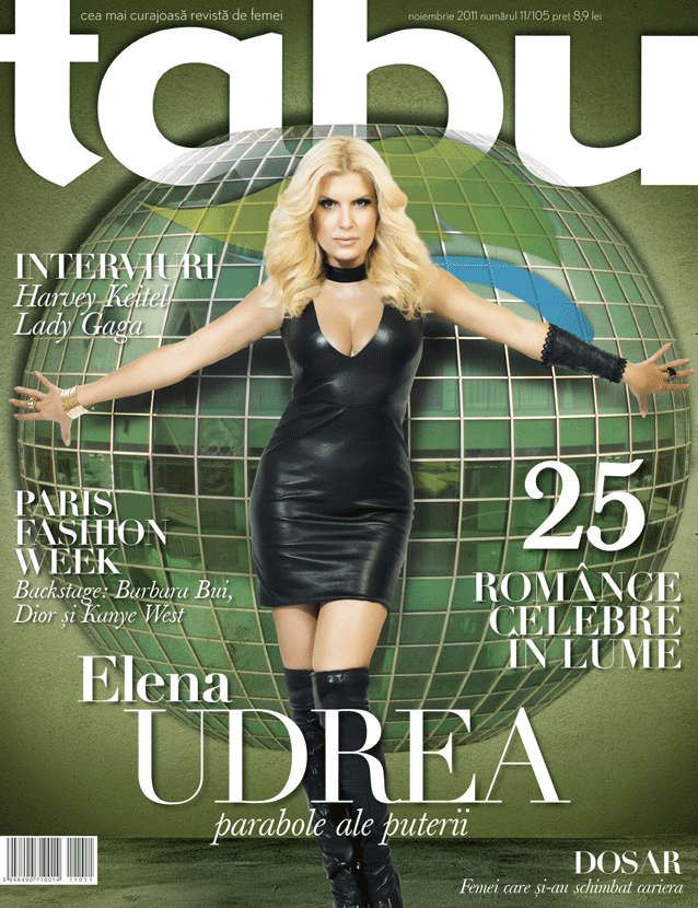 Foto | Uite poza de pe copertă cu Elena Udrea neretuşată! Vezi la ce s-a umblat!