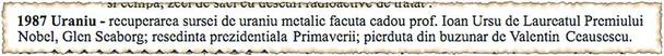 Nicuşor Ceauşescu s-a iradiat singur!