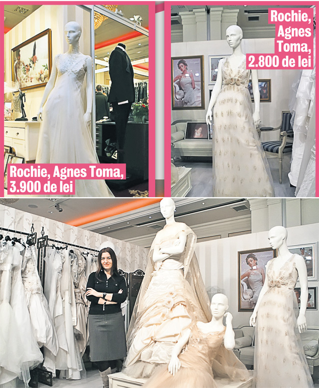 Designerii le propun mireselor să aleagă bej, auriu, gri, roz sau piersică