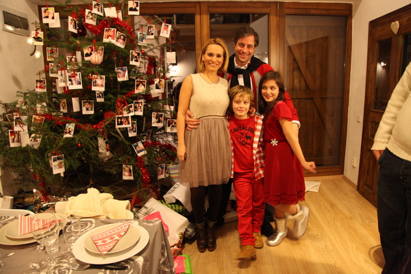 esca de craciun cu familia