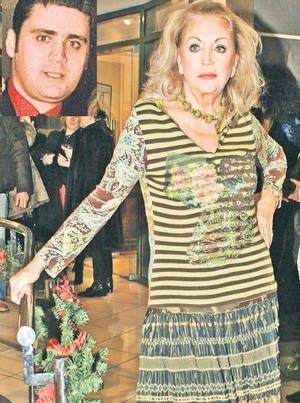 Zina Dumitrescu și fiul ei (foto mic)