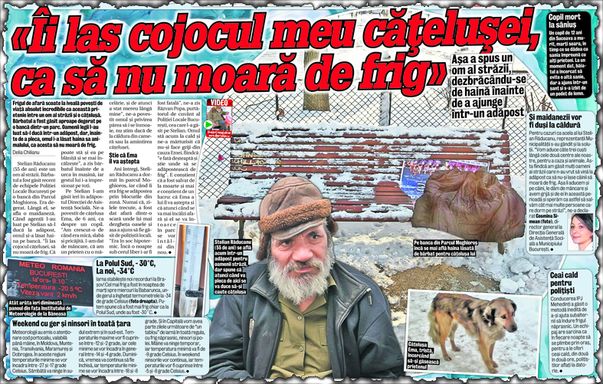 Libertatea v-a prezentat joi povestea bătrânului