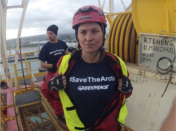 Lucy Lawless, arestată după un protest alături de Greenpeace