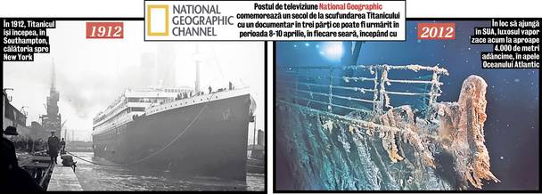Titanicul zace de 100 de ani pe fundul oceanului