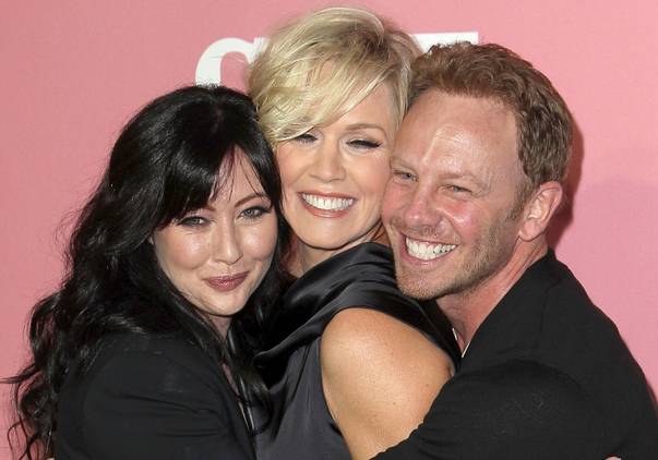 Shannen Doherty, Jennie Garth, Ian Ziering