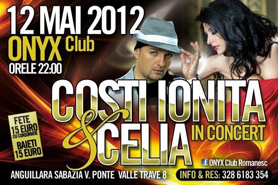 Costi Ioniță și Celia fac show în cluburile din Italia