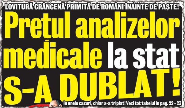 Creşterea natalităţii ar putea fi afectată de scumpirea analizelor medicale: "Domnule ministru, vreţi să nu mai facem copii?"