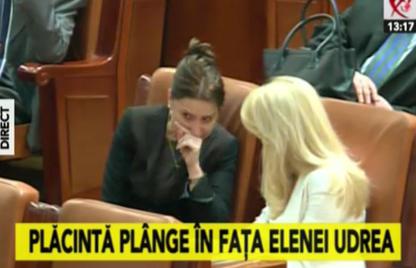 Sorina Plăcintă plânge în faţa Elenei Udrea
