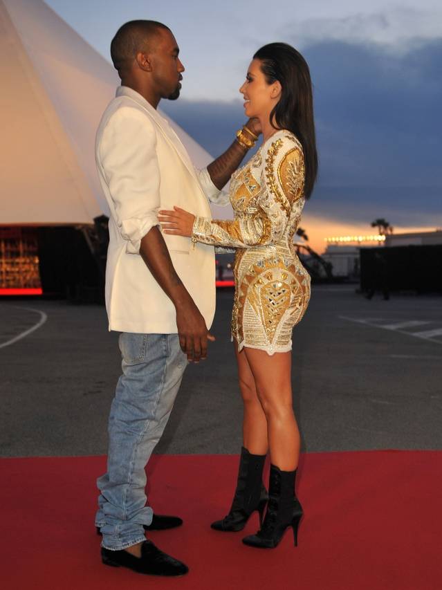 Kim Kardashian şi Kanye West la Cannes