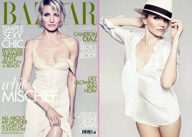 Cameron Diaz pe coperta Harper's Bazaar Cameron Diaz pe coperta Harper's Bazaar