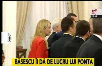 Traian Băsescu, discurs finalizat cu o glumă acidă la adresa lui Ponta