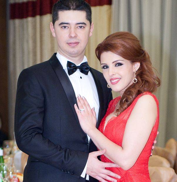 Diana Bişinicu şi viitorul ei soţ, Cătălin