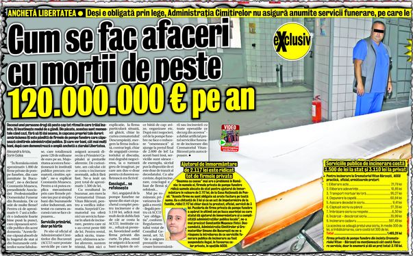 "Regele cimitirelor" cere taxă de protecţie de 3.000 de lei pe mormânt