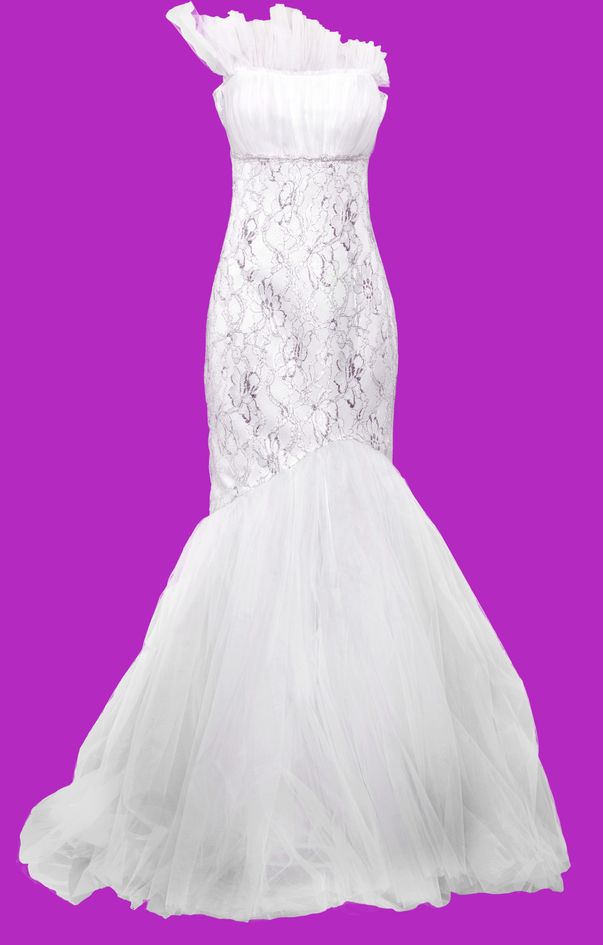 Această rochie de mireasă face parte din noua colecție lansată de Mirela Stelea