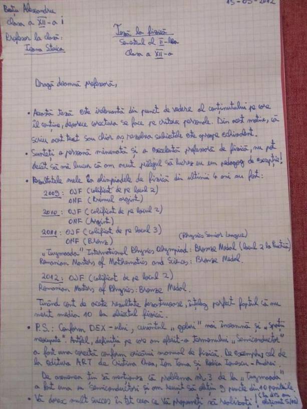 Protestul unui olimpic, fenomenul anului pe internet. Ce scrie un elev de la Vianu te va lăsa mut!