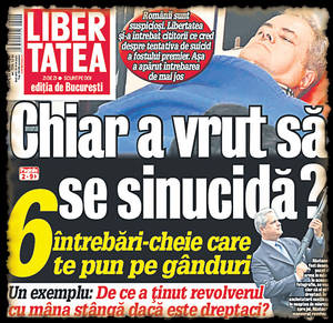 Comentariile cititorilor: «Şi-a provocat o rană uşoară. Totul e un scenariu!»