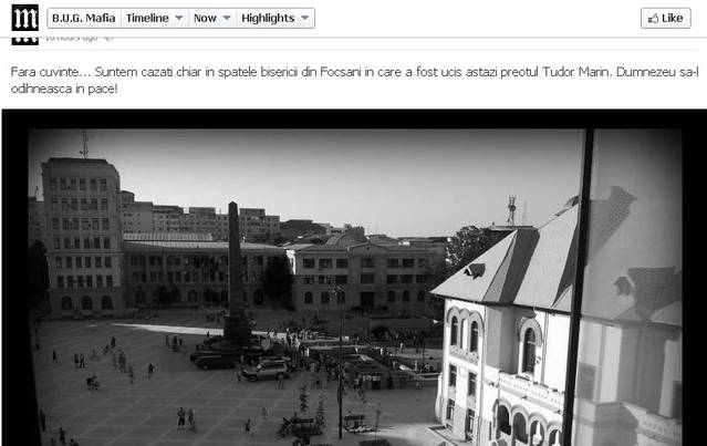 BUG Mafia, mesaj emoţionant pe Facebook după asasinarea preotului din Focşani