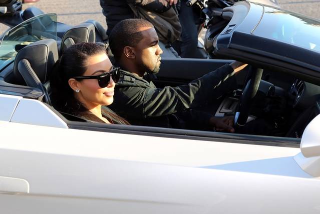 Kanye West şi-a dat iubita o tură cu un Lamborghini