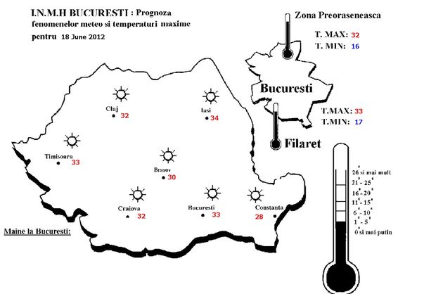 Căldură mare, mon cher! Uite cum va fi vremea luni şi marţi!
