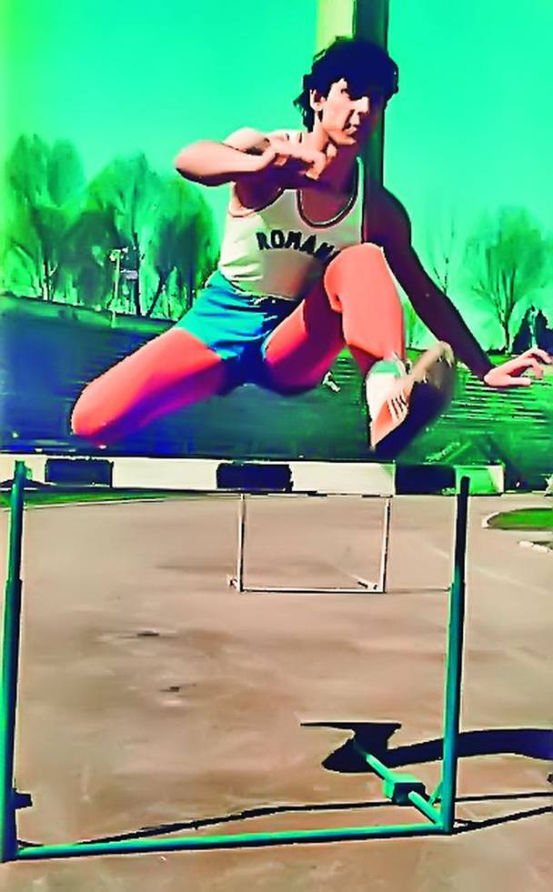 Iatå-l pe  Dedu atlet,  în 1986.  Avea  19 ani