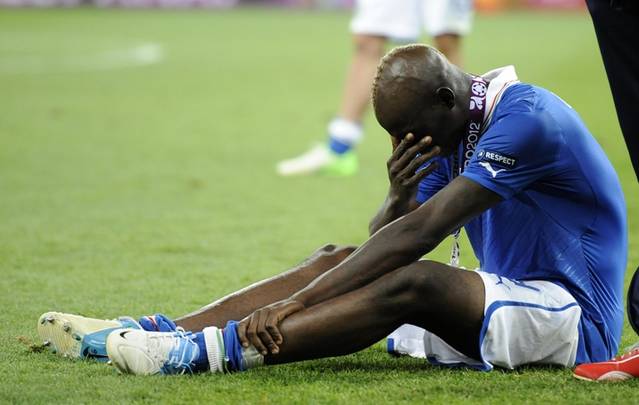 Balotelli, distrus după finala Italia-Spania (0-4)