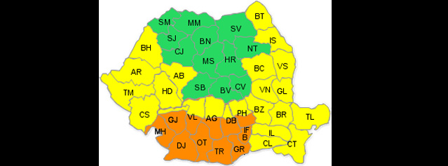 COD PORTOCALIU DE CANICULĂ. Ne topim la 39 de grade