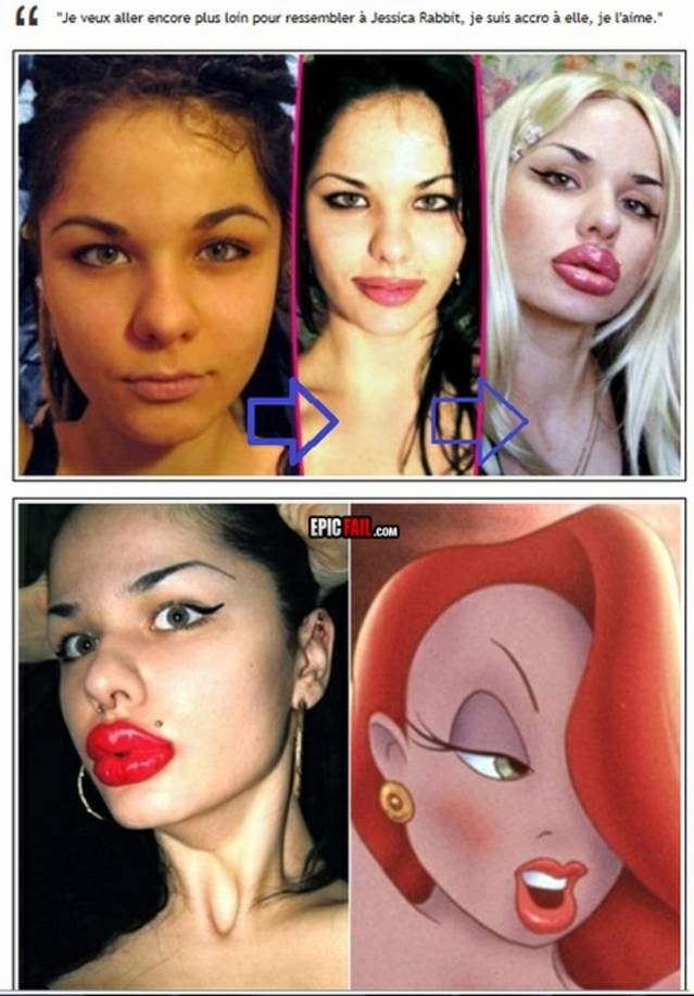 Tânăra obsedată de Jessica Rabbit Tânăra obsedată de Jessica Rabbit