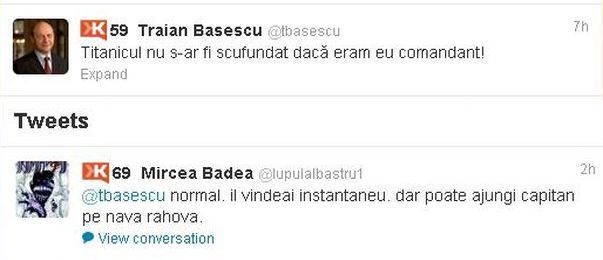 Mircea Badea și Traian Băsescu, la cuțite și pe Twitter. Uite cum îl "înțeapă" realizatorul TV pe Băse!