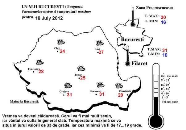 Vreme frumoasă! Uite ce temperaturi vor fi miercuri și joi!