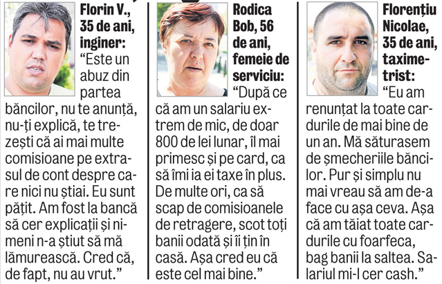 Bancherii i-au îngropat pe români în comisioane!