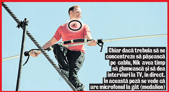 Nik Wallenda, primul om care a traversat cascada Niagara păşind pe o sârmă: «Am dat interviuri când mergeam pe cablu»