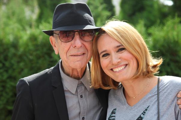Andreea Esca și Leonard Cohen / Foto: Facebook Andreea Esca
