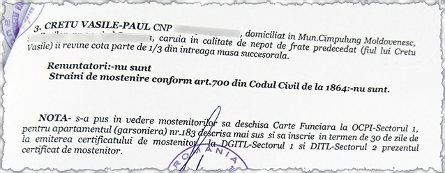 Război între moștenitorii lui Johnny Răducanu