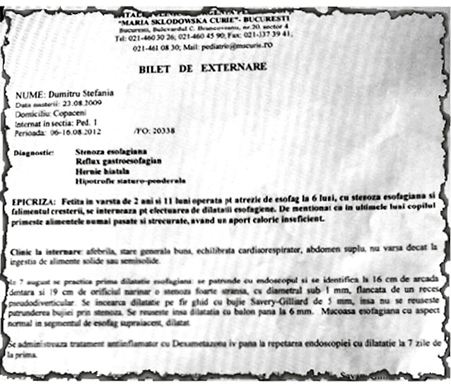 Ştefania are nevoie de lapte praf