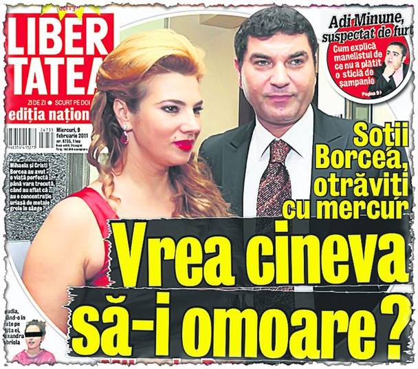 Ziarul Libertatea a scris pe 9 februarie anul trecut despre problemele de sănătate ale foștilor soți Borcea