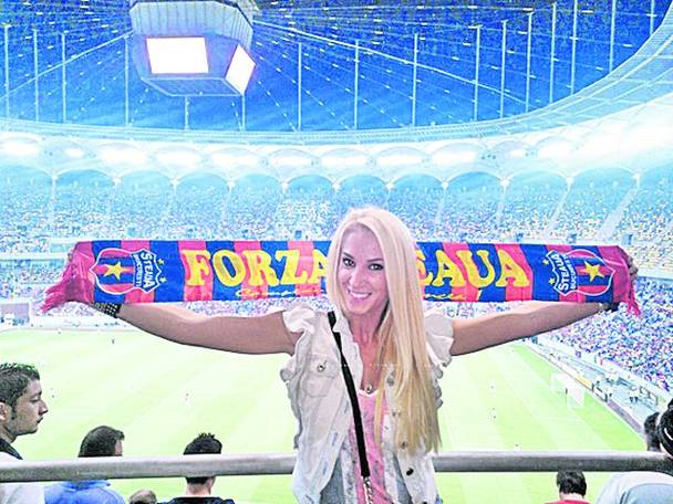Georgiana e printre cei mai înfocați suporteri