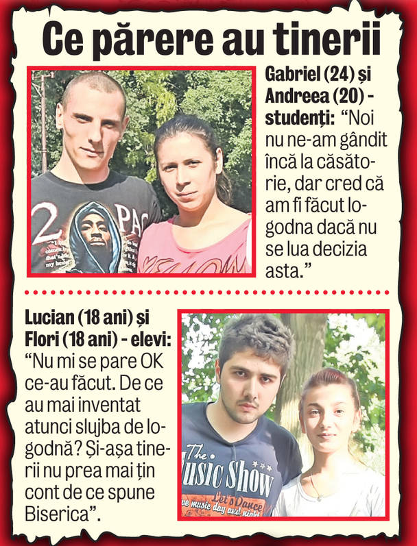 Mai-marii Bisericii Ortodoxe Române au decis: Îndrăgostiţii au interzis la logodnă!