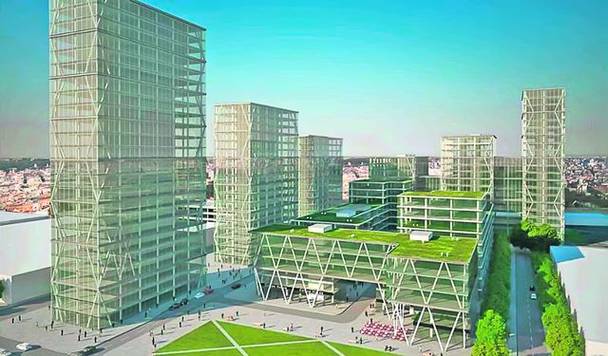 Mai multe imobile de birouri ar urma să fie ridicate pe bd. Dimitrie Pompeiu din sectorul 2 / foto: rmjm.com