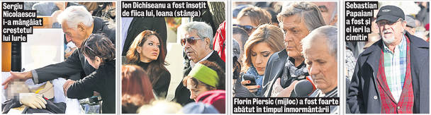 Anca Pandrea şi Ducu Darie s-au împăcat la înmormântarea marelui actor. Adio, tată! Adio, iubitul meu!