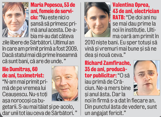 «Plouă» cu prime pentru bugetari!