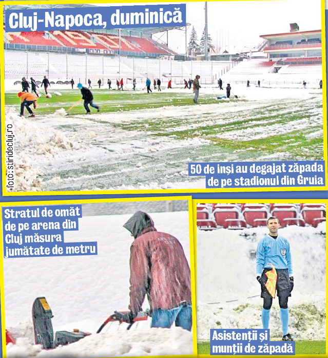 Iarna aşternută peste ţară a determinat FRF să amâne meciurile din Cupă. Liga I continuă în weekend?