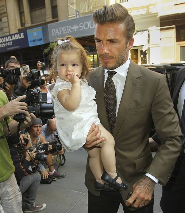 David Beckham și fiica sa