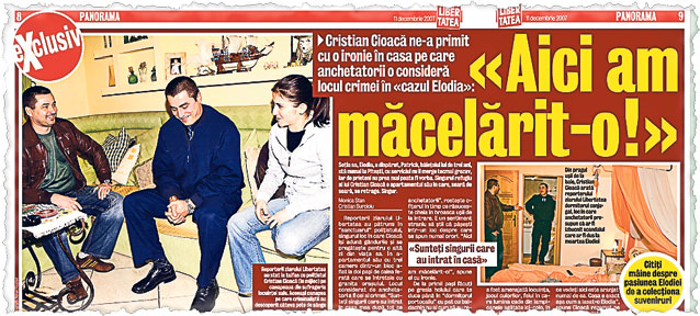 Cioacă a fost arestat pentru uciderea soţiei lui, Elodia Ghinescu! Cristian, şi acum îţi mai arde de glume?