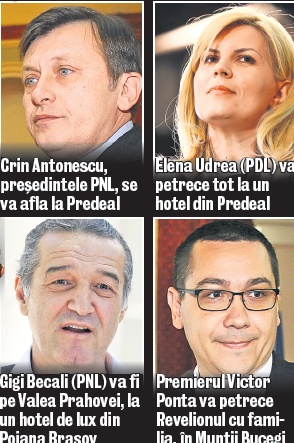 Unde petrec politicenii Revelionul!