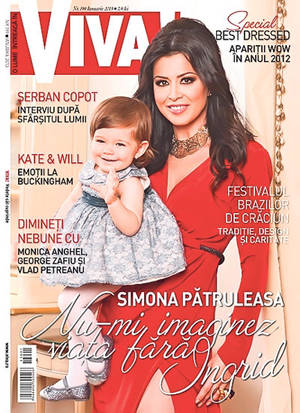 Ştirista Simona Pătruleasa, pictorial emoţionant în revista VIVA: «Ingrid doarme cu mine în pat!» | INTERVIU