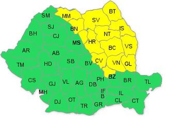 ATENŢIONARE COD PORTOCALIU! Află care sunt ZONELE AFECTATE!