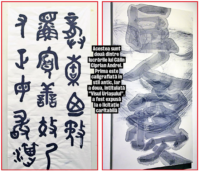 Îi 'bate' pe chinezi la caligrafie... chineză! Călin Ciprian Andrei a dezlegat tainele unei arte necunoscute în Occident