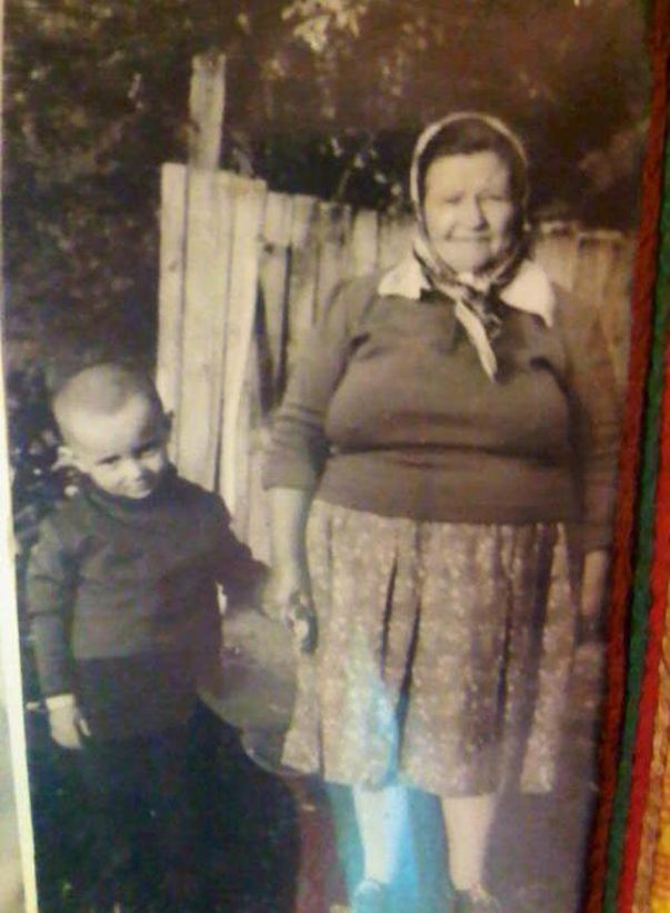 Cătălin Măruță, alături de bunica lui